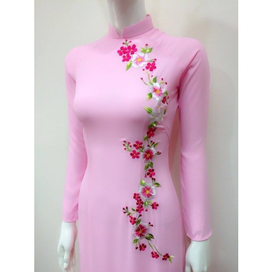 Áo dài thêu họa tiết