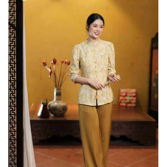 Áo bà ba tơ tằm